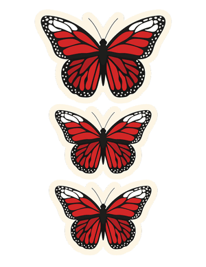 Red Butterfly Photo Booth Prop