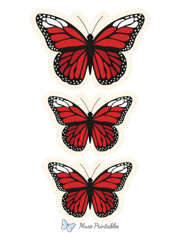 Red Butterfly Photo Booth Prop