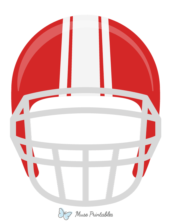 Red Football Helmet Photo Booth Prop