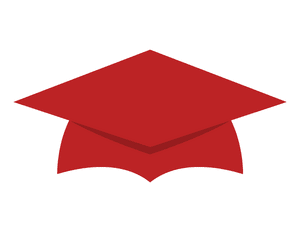 Red Graduation Cap Photo Booth Prop