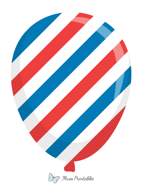 Red White and Blue Balloon Photo Booth Prop