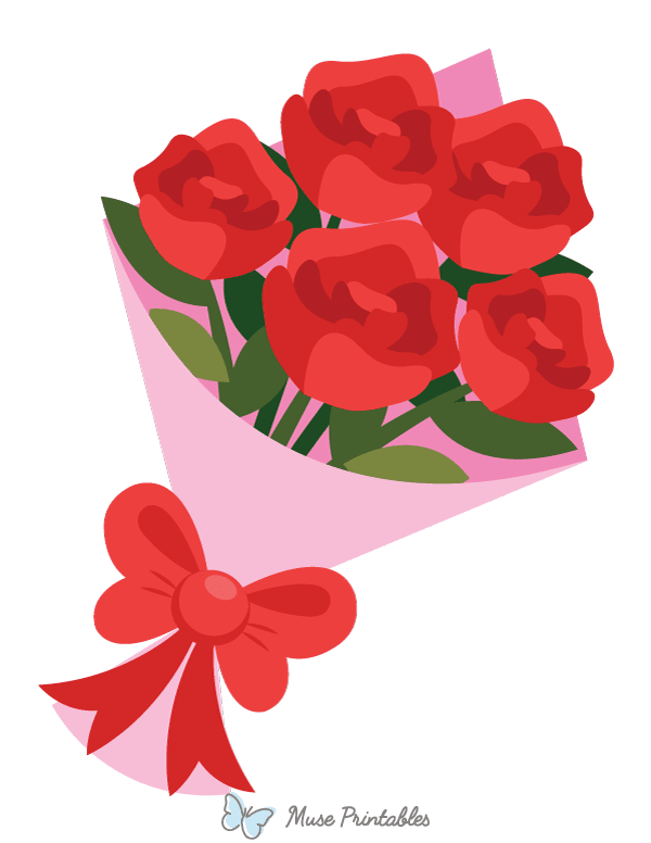 Rose Bouquet Photo Booth Prop