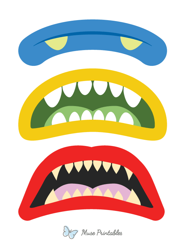 Sad Monster Mouth Photo Booth Prop
