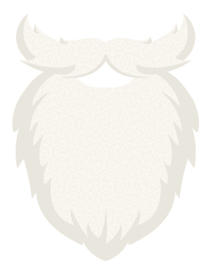 Santa Claus Beard Photo Booth Prop