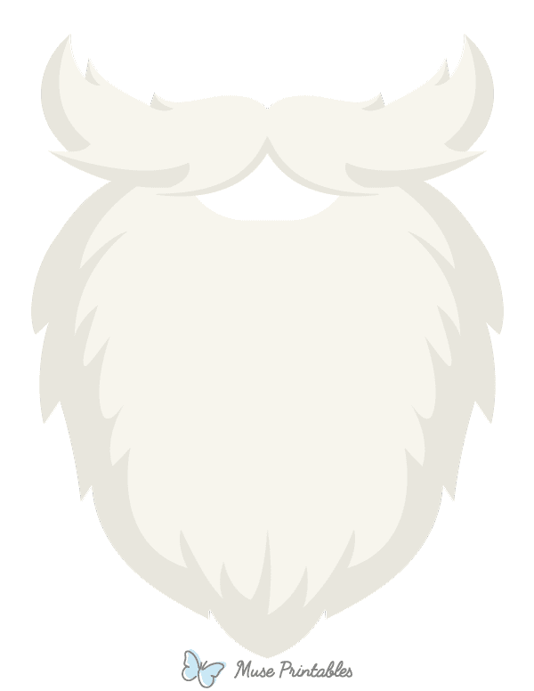 Santa Claus Beard Photo Booth Prop