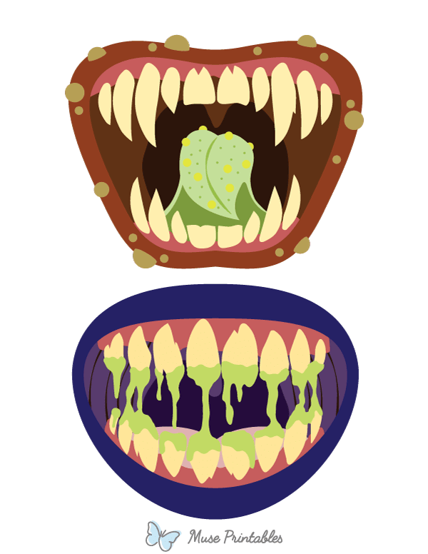 Scary Monster Mouth Photo Booth Prop