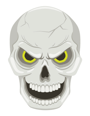 Scary Skull Photo Booth Prop