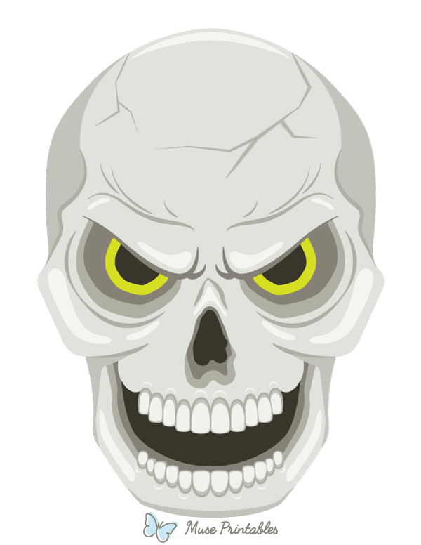 Scary Skull Photo Booth Prop