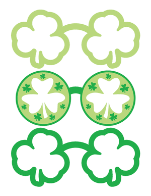 Shamrock Glasses Photo Booth Prop