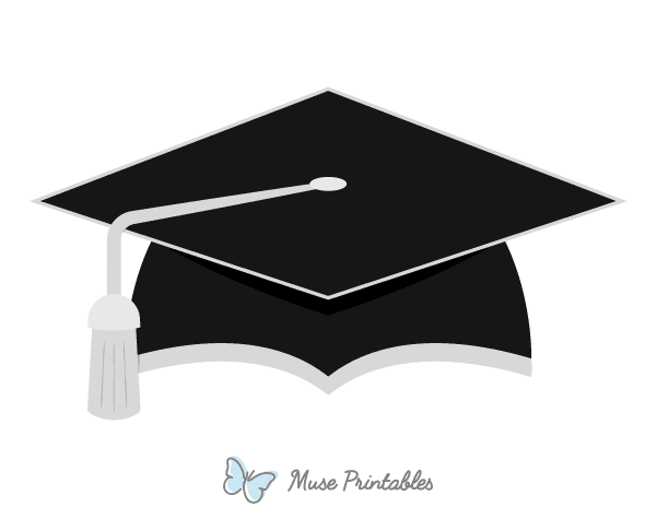 Silver and Black Graduation Cap Photo Booth Prop