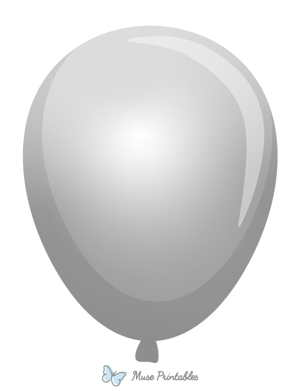 Silver Balloon Photo Booth Prop