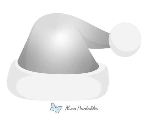 Silver Santa Claus Hat Photo Booth Prop