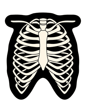 Skeleton Ribcage Photo Booth Prop