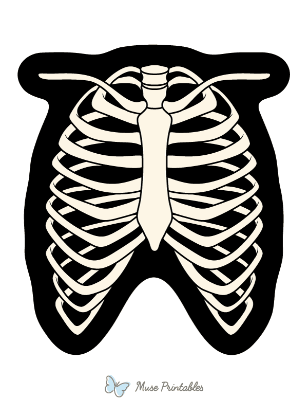 Skeleton Ribcage Photo Booth Prop