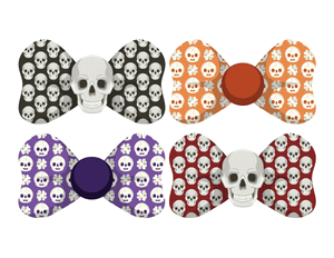 Skull Bow Tie Photo Booth Prop