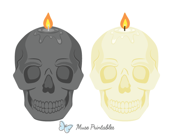 Skull Candle Photo Booth Prop