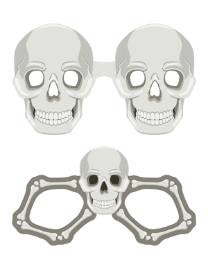 Skull Glasses Photo Booth Prop
