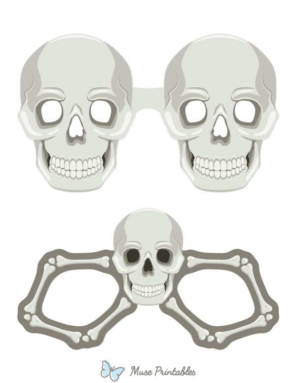 Skull Glasses Photo Booth Prop