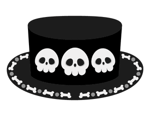 Skull Hat Photo Booth Prop