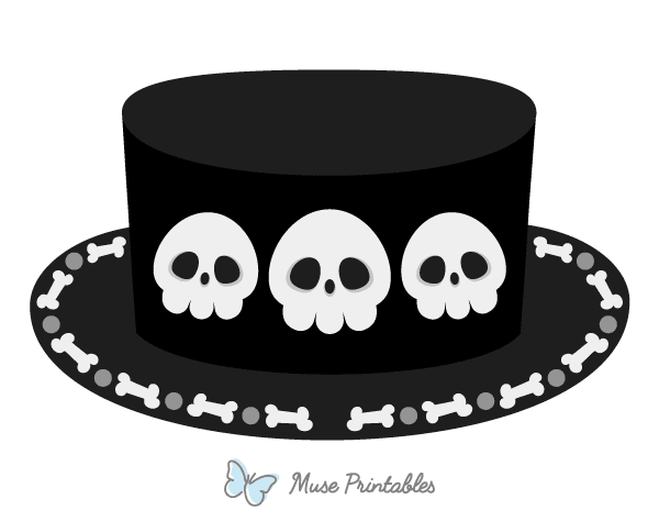 Skull Hat Photo Booth Prop