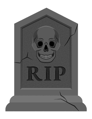 Skull Tombstone Photo Booth Prop