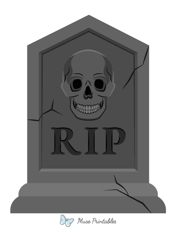Skull Tombstone Photo Booth Prop