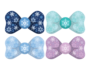 Snowflake Bow Tie Photo Booth Prop