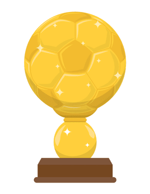 Soccer Ball Trophy Photo Booth Prop