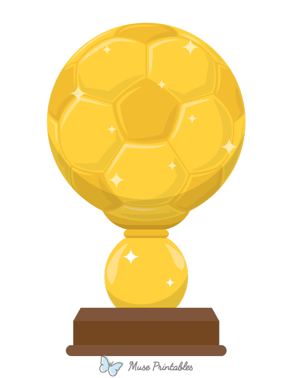 Soccer Ball Trophy Photo Booth Prop