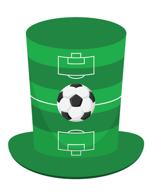 Soccer Top Hat Photo Booth Prop
