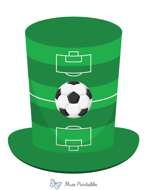 Soccer Top Hat Photo Booth Prop