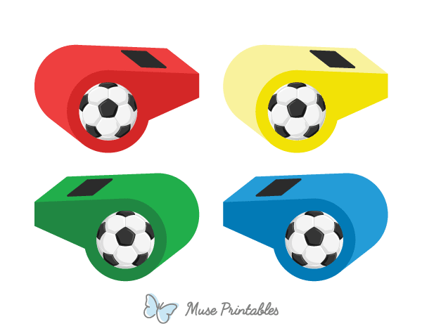 Soccer Whistle Photo Booth Prop