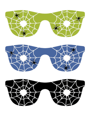 Spider Web Glasses Photo Booth Prop