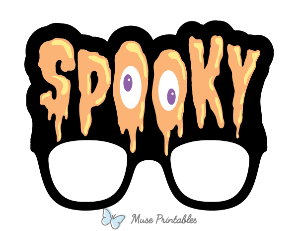 Spooky Glasses Photo Booth Prop