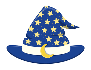 Starry Witch Hat Photo Booth Prop