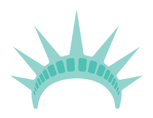 Statue of Liberty Crown Photo Booth Prop