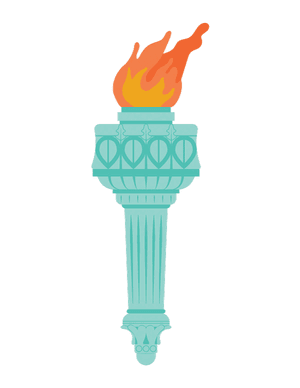 Statue of Liberty Torch Photo Booth Prop