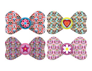 Sugar Skull Bow Tie Photo Booth Prop