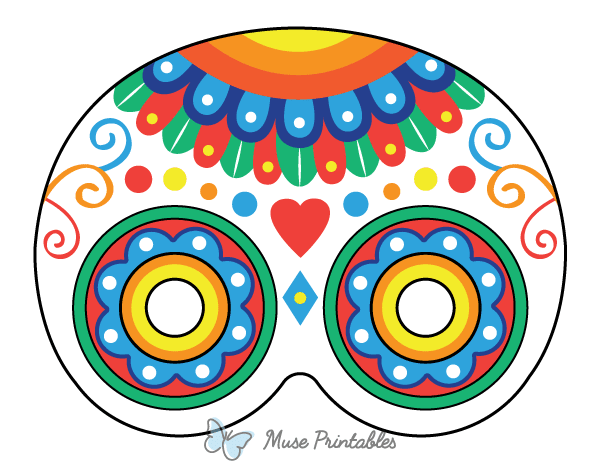 Sugar Skull Glasses Photo Booth Prop
