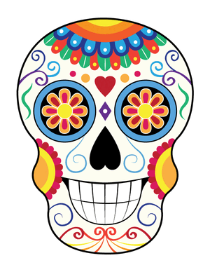 Sugar Skull Photo Booth Prop