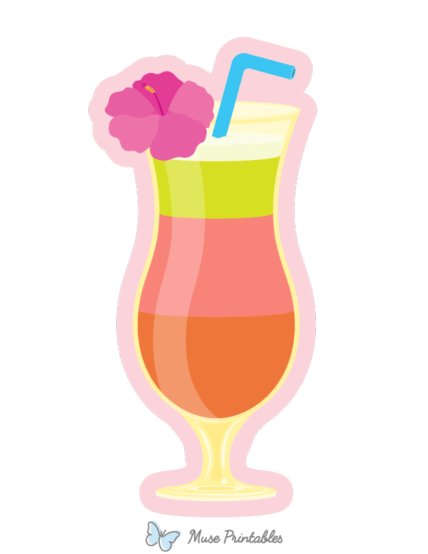 Summer Cocktail Photo Booth Prop