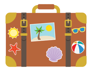 Summer Suitcase Photo Booth Prop