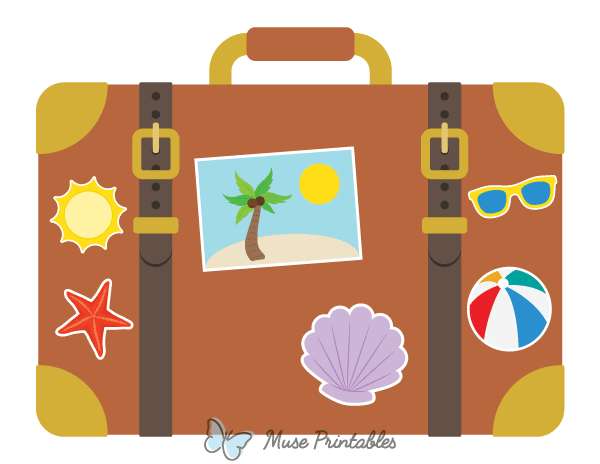 Summer Suitcase Photo Booth Prop