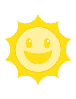 Sun Photo Booth Prop