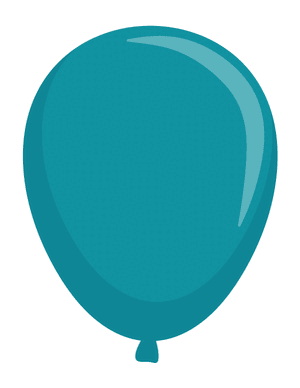 Teal Balloon Photo Booth Prop