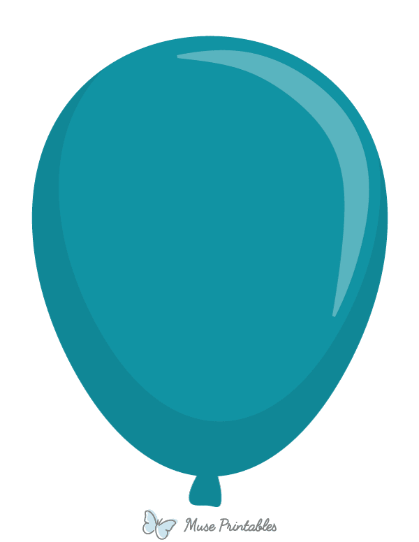 Teal Balloon Photo Booth Prop