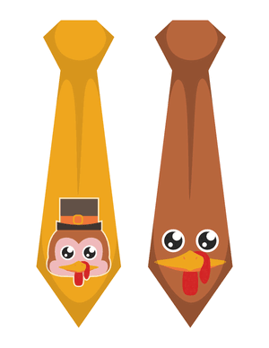 Thanksgiving Tie Photo Booth Prop