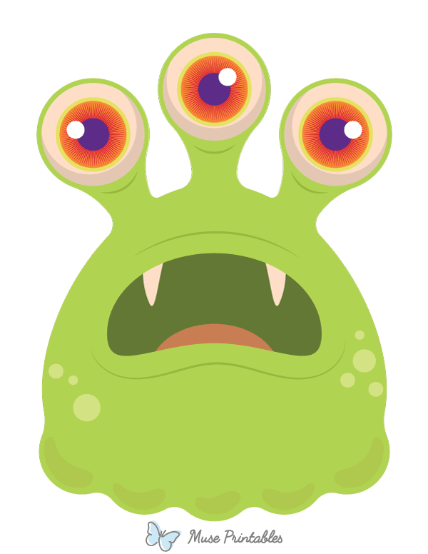 Three Eyed Monster Photo Booth Prop