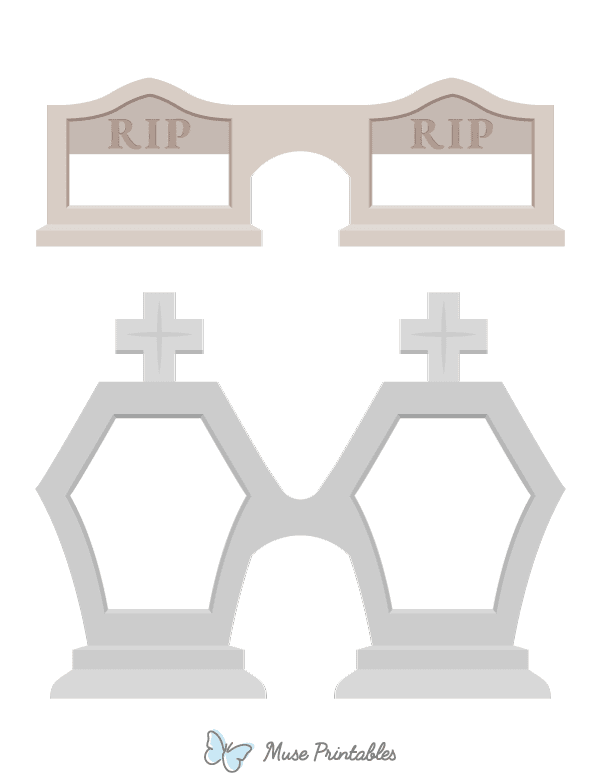 Tombstone Glasses Photo Booth Prop