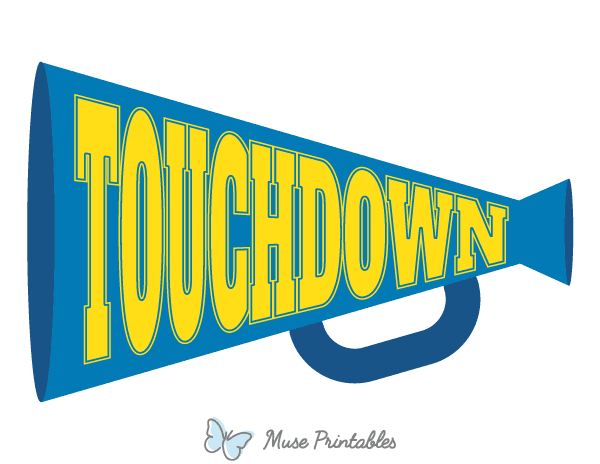 Touchdown Megaphone Photo Booth Prop